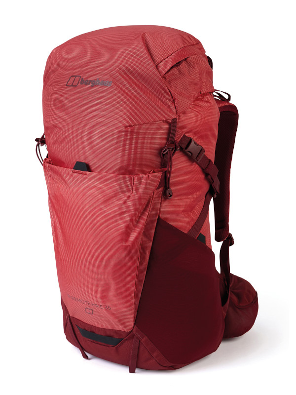 Red backpack from Berghaus