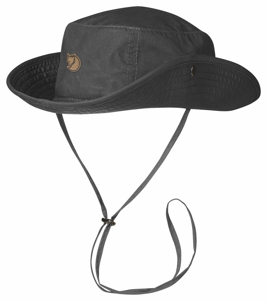 Black Fjallraven Abisko hat with string