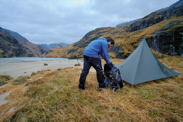 A sublime pitch beside Lochan nam Breac.