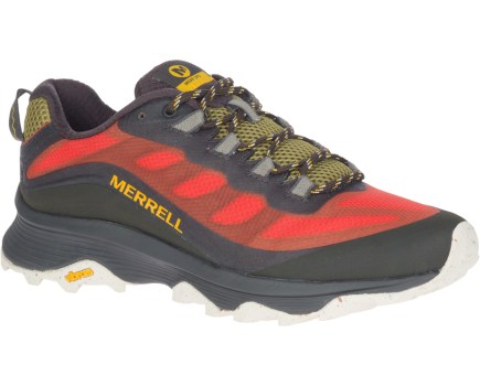 Tangerine Merrell Moab Speed Trail Shoes, side shot