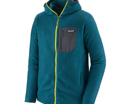 Patagonia R1 Air Full Zip Hoody, green and blue