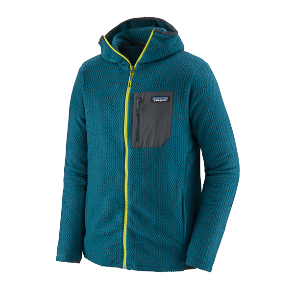 Patagonia R1 Air Full Zip Hoody, green and blue