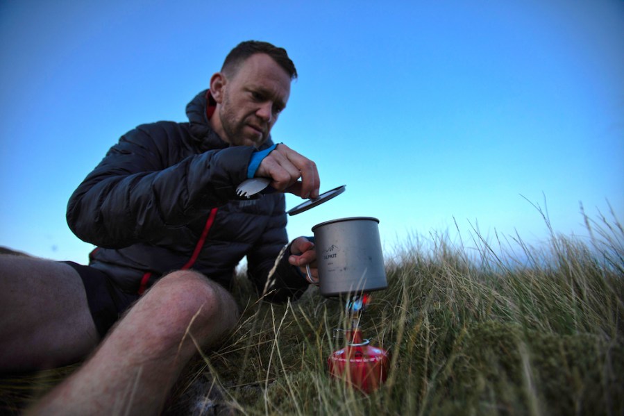 Boiling water for food. Photo: inov-8 / Dave MacFarlane